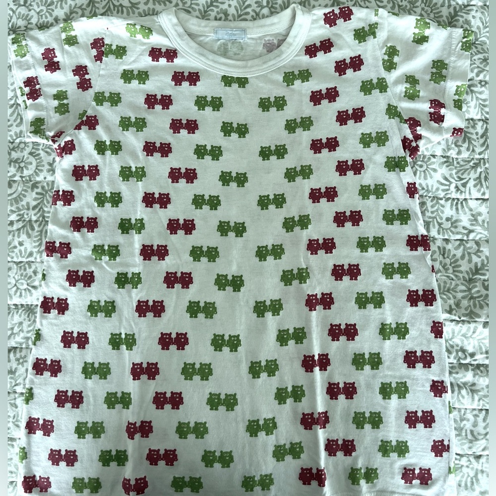 Daslu T-shirt with funny Aliens pattern short sleeves